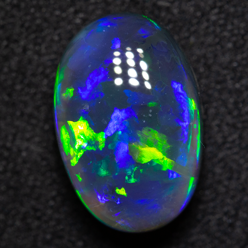 4.03 ct gem black opal 12.2x8.2x6.2mm