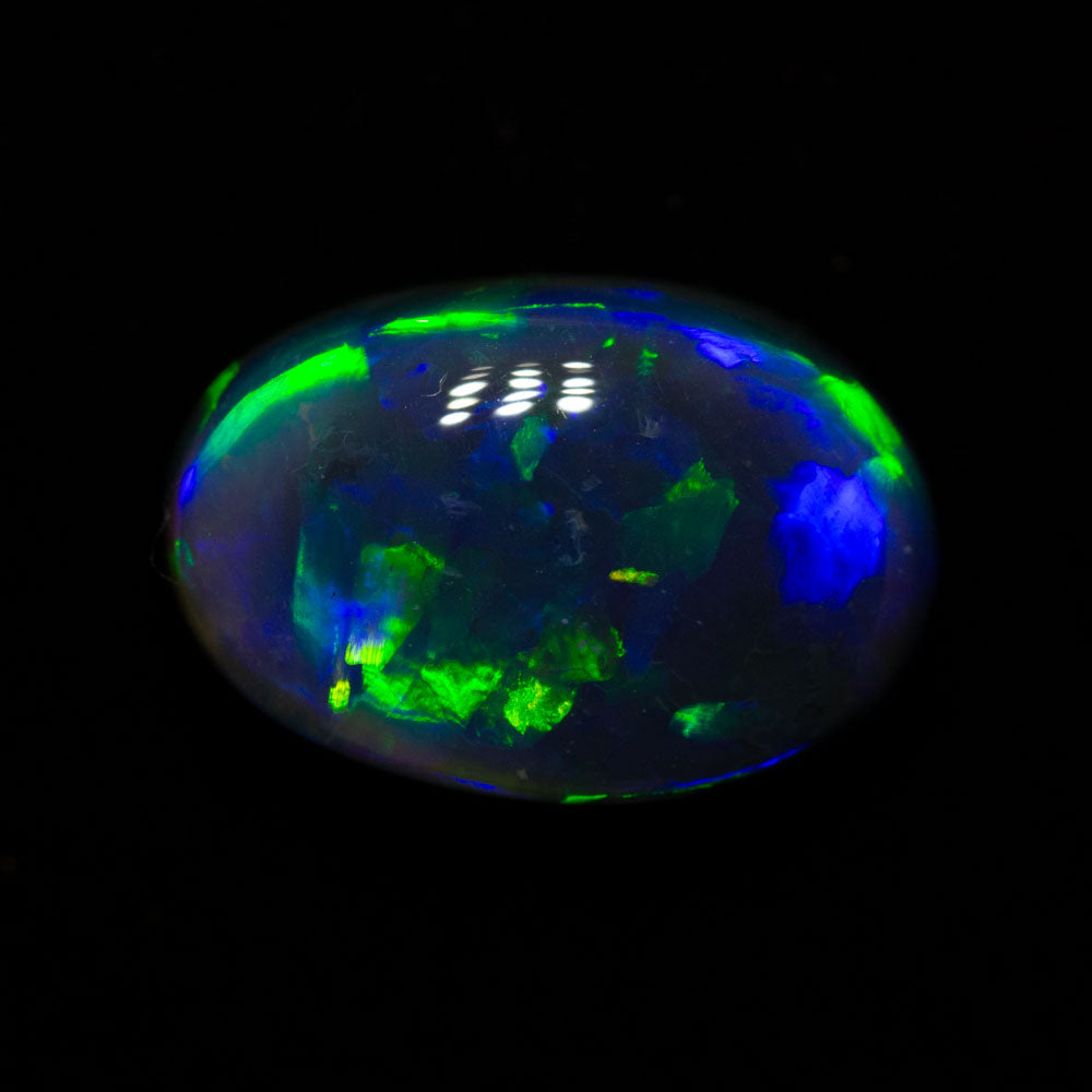 4.03 ct gem black opal 12.2x8.2x6.2mm