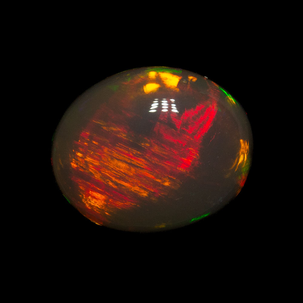 4.03 ct double-sided gem black opal 12x9.9x5.6mm