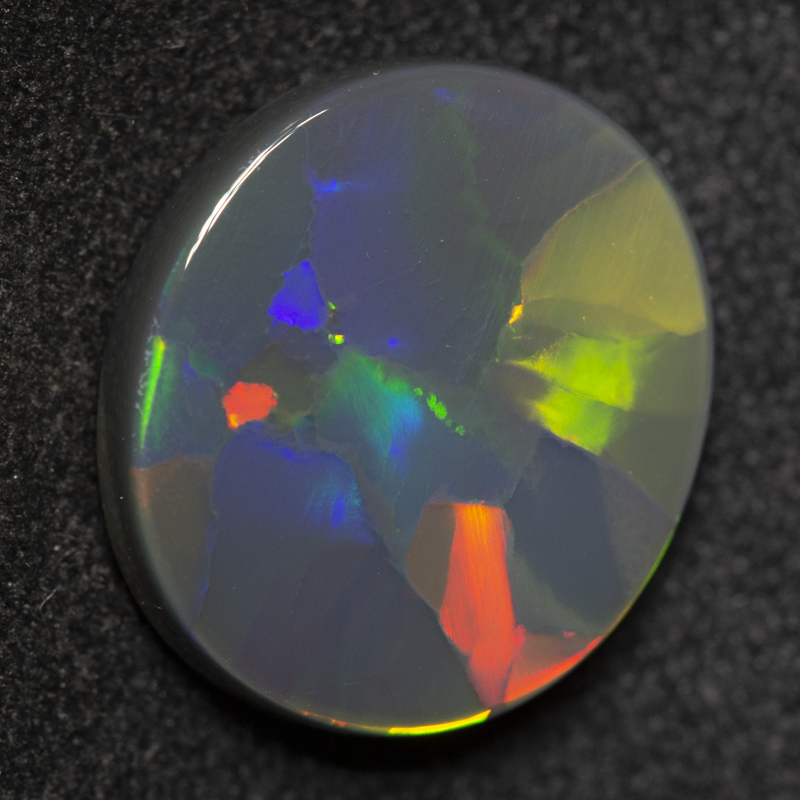 4.15 ct black opal 13.4x11.6x3.7mm