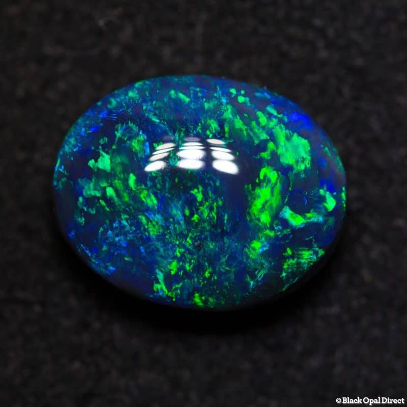 4.17 ct gem black opal 12x9.5x5mm
