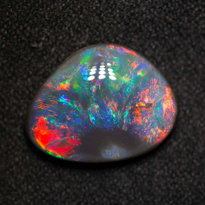 4.22 ct gem dark opal 13.8x10.7x4.9mm