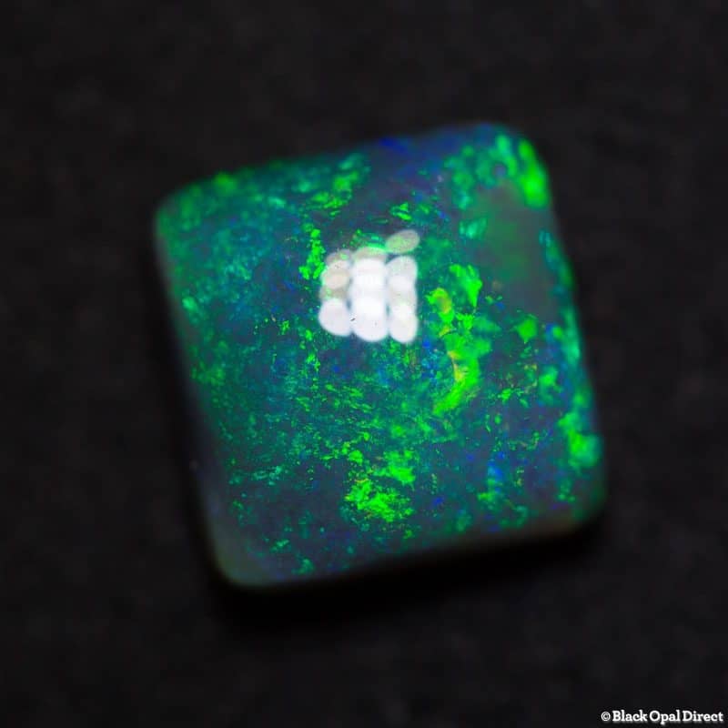 4.24 ct cushion cut dark opal 10x9.5x5mm