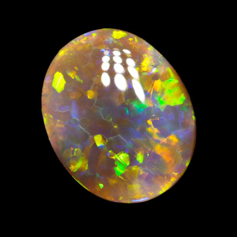4.26 ct dark opal 14.7x12x4.1mm