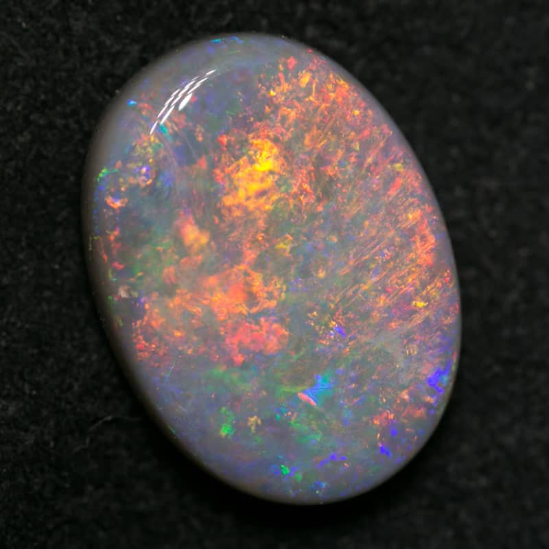 4.28 ct dark opal 13x10x4.5mm