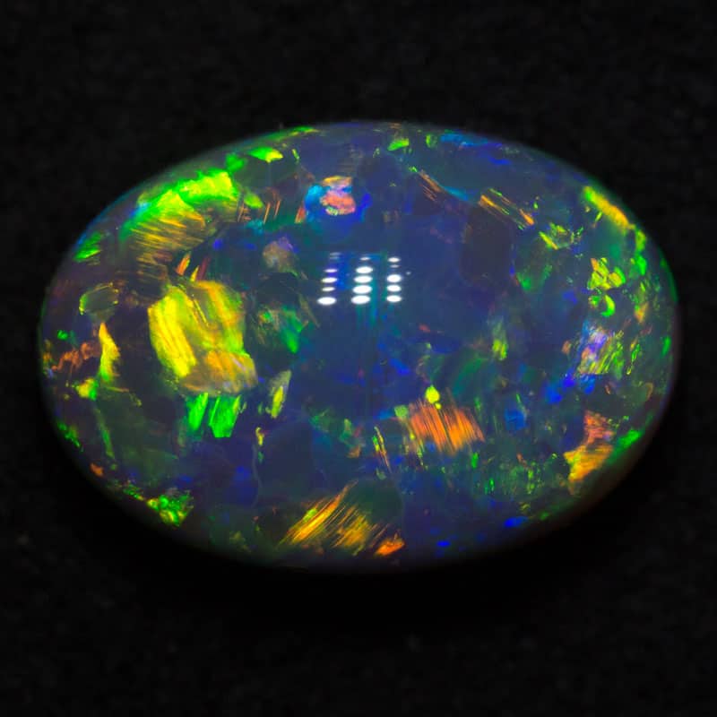 4.32 ct gem black opal 12.4x8.9x6.5mm