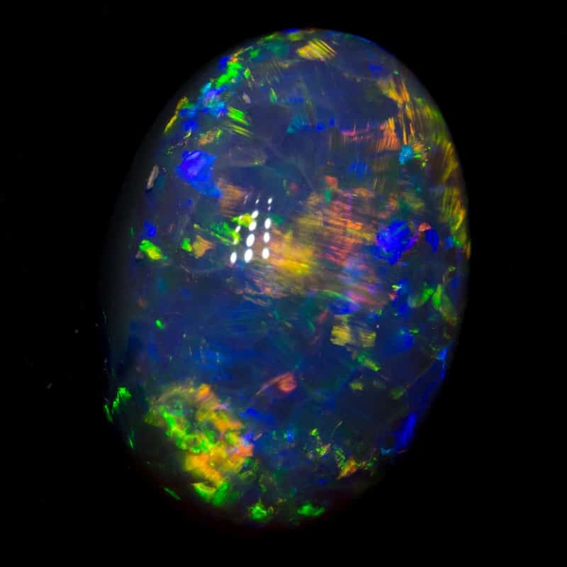 4.32 ct gem black opal 12.4x8.9x6.5mm