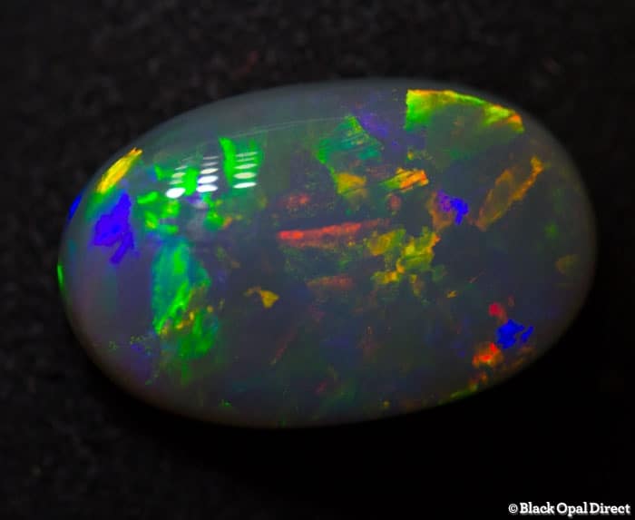 4.36ct semi black opal