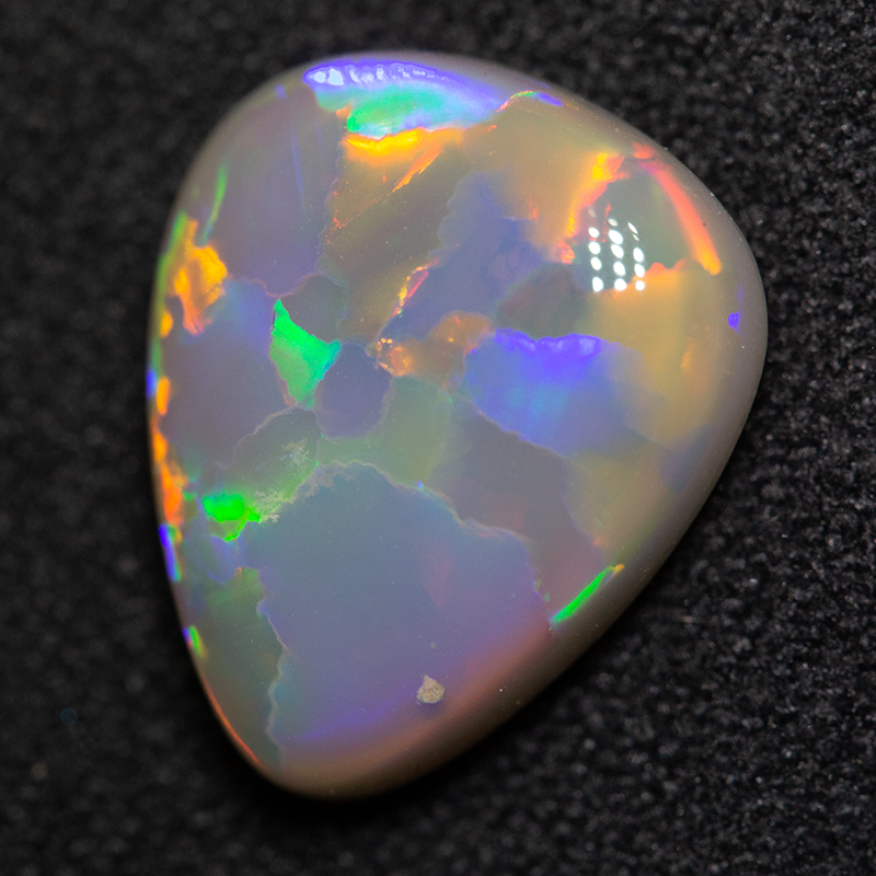 4.37 ct dark opal drop 13.3x11x4.7mm