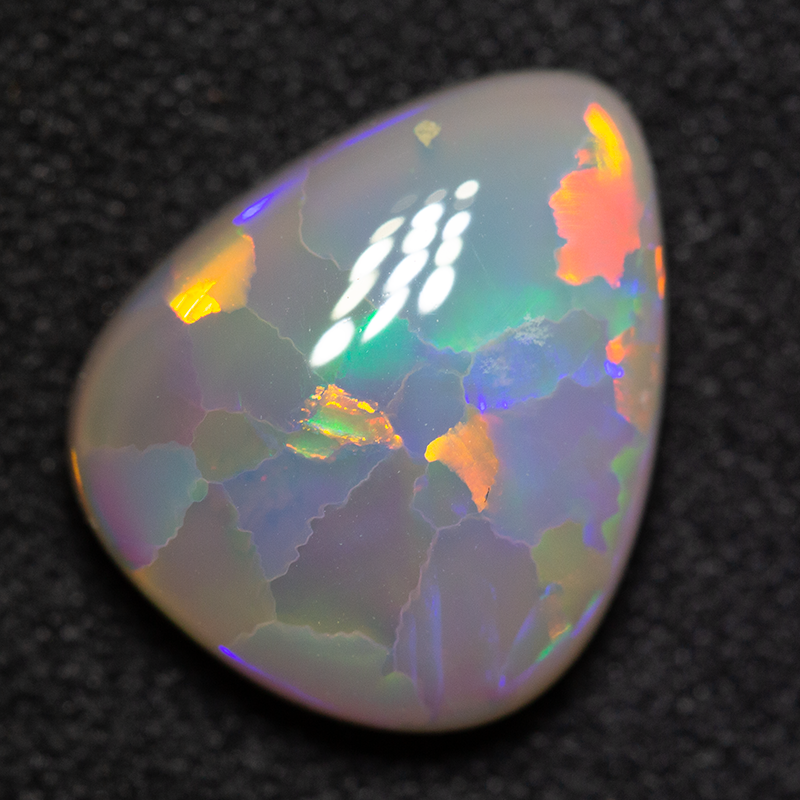 4.37 ct dark opal drop 13.3x11x4.7mm