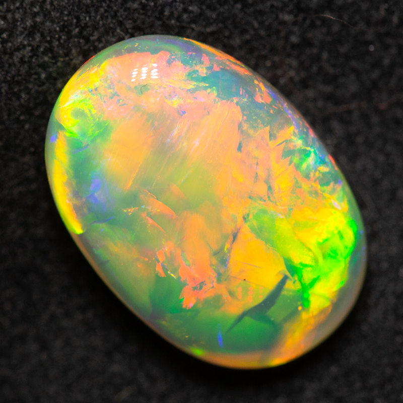 4.39 ct double-sided gem crystal opal 13.5x9.2x5.5mm