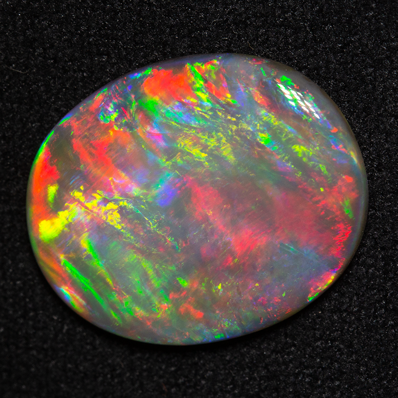 4.42 ct dark opal 16.7x13.6x2.9mm