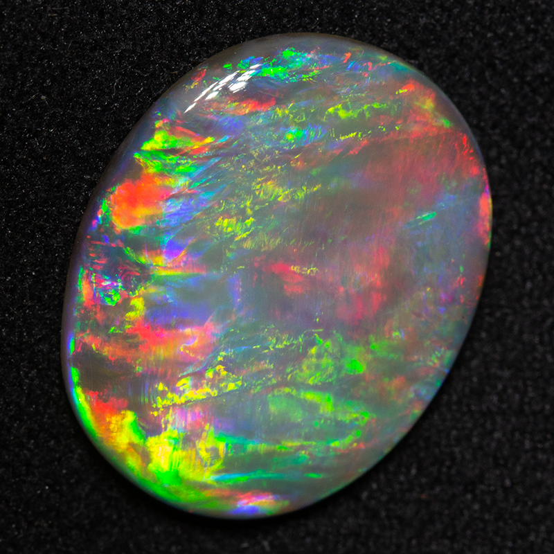 4.42 ct dark opal 16.7x13.6x2.9mm