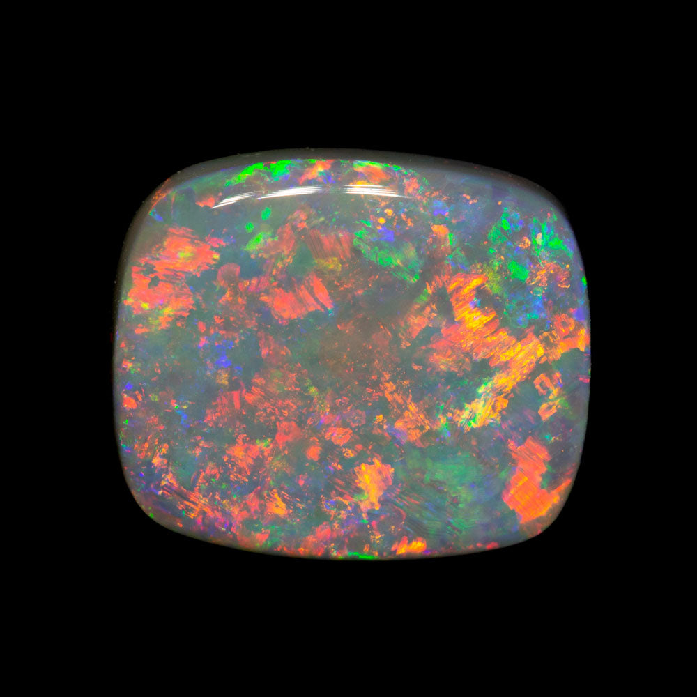 4.61 ct gem dark opal 12.6x10.8x4.5mm