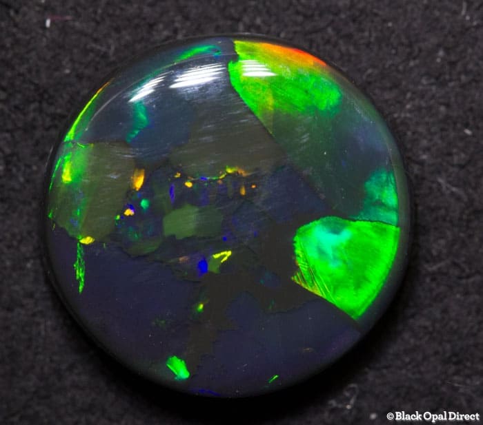 4.64 ct black opal 13mm round x 4mm