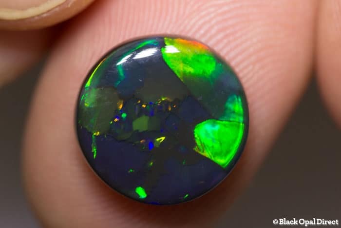 4.64 ct black opal 13mm round x 4mm