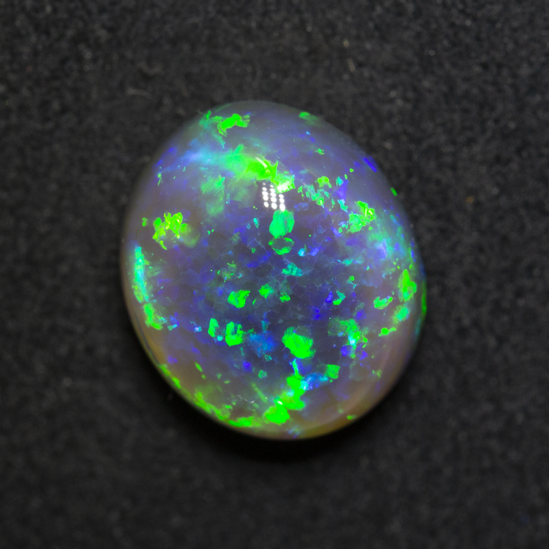 4.72 ct gem black opal 11.6x10x6.8mm