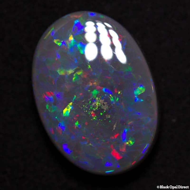 4.92 ct semi black opal 14.5x10.5x4.5mm