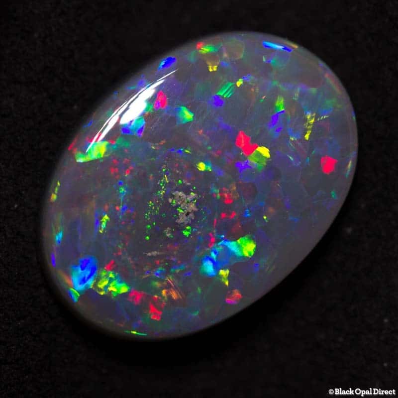 4.92 ct semi black opal 14.5x10.5x4.5mm