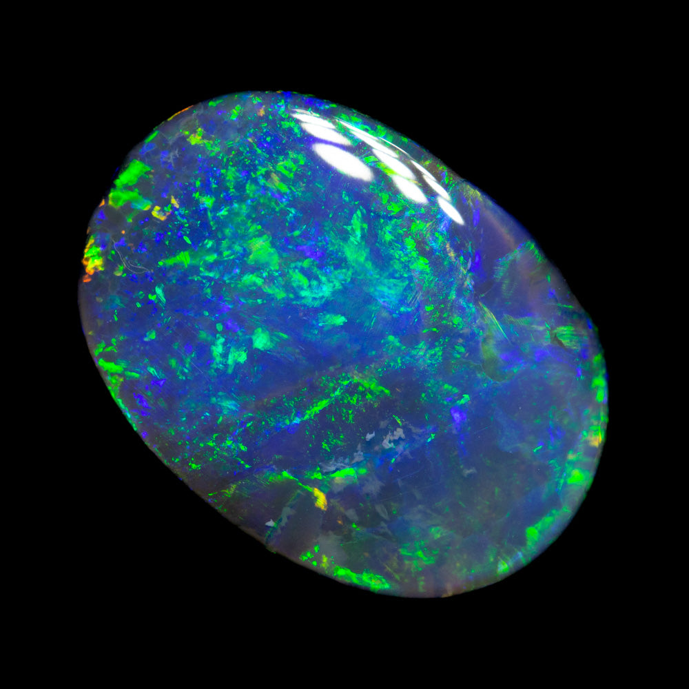 4.99 ct black opal 14.1x10.3x4.8mm