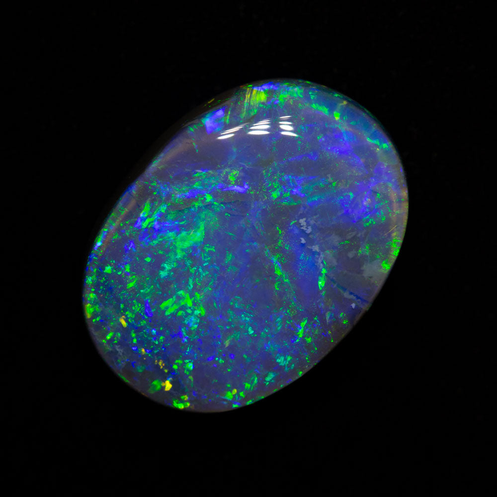 4.99 ct black opal 14.1x10.3x4.8mm