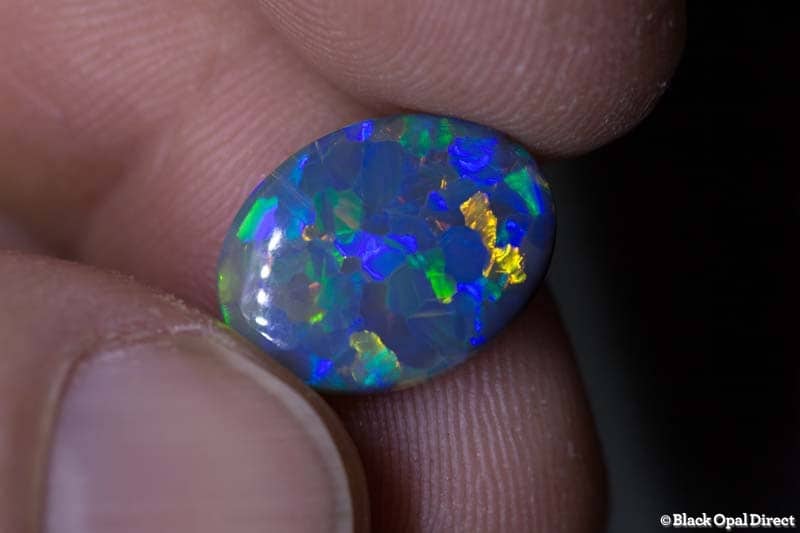 4.99 ct black opal 15x12x5mm