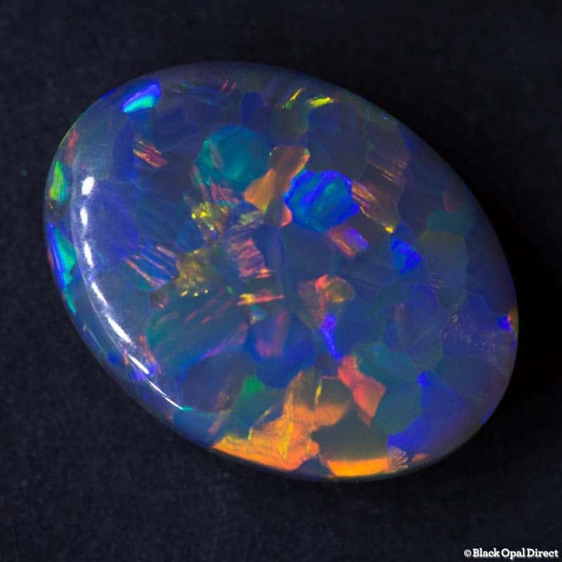 4.99 ct black opal 15x12x5mm