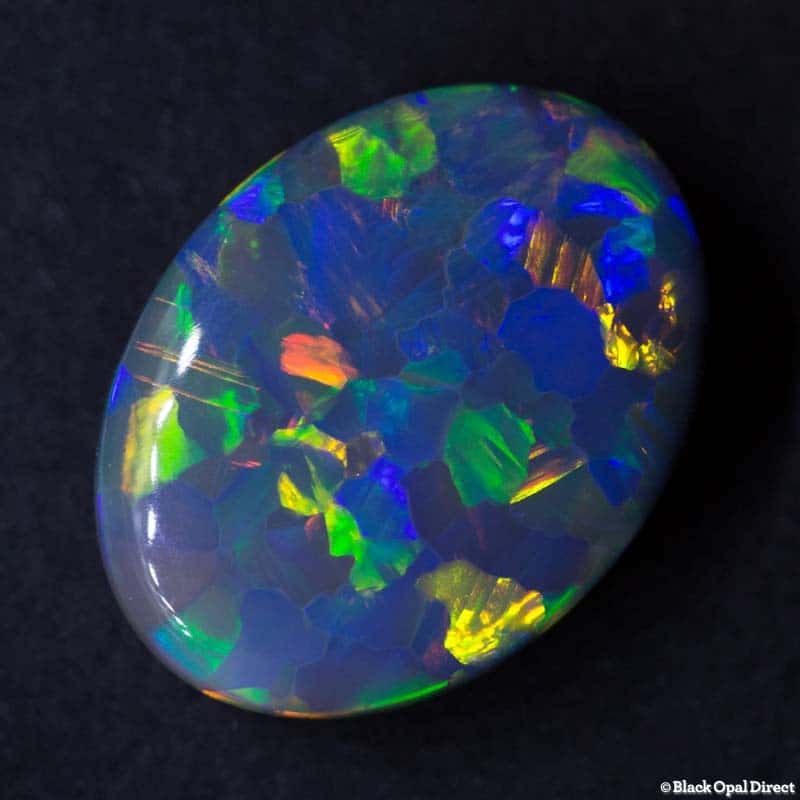 4.99 ct black opal 15x12x5mm