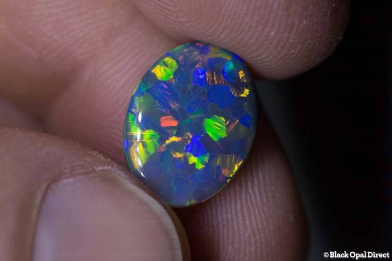 4.99 ct black opal 15x12x5mm