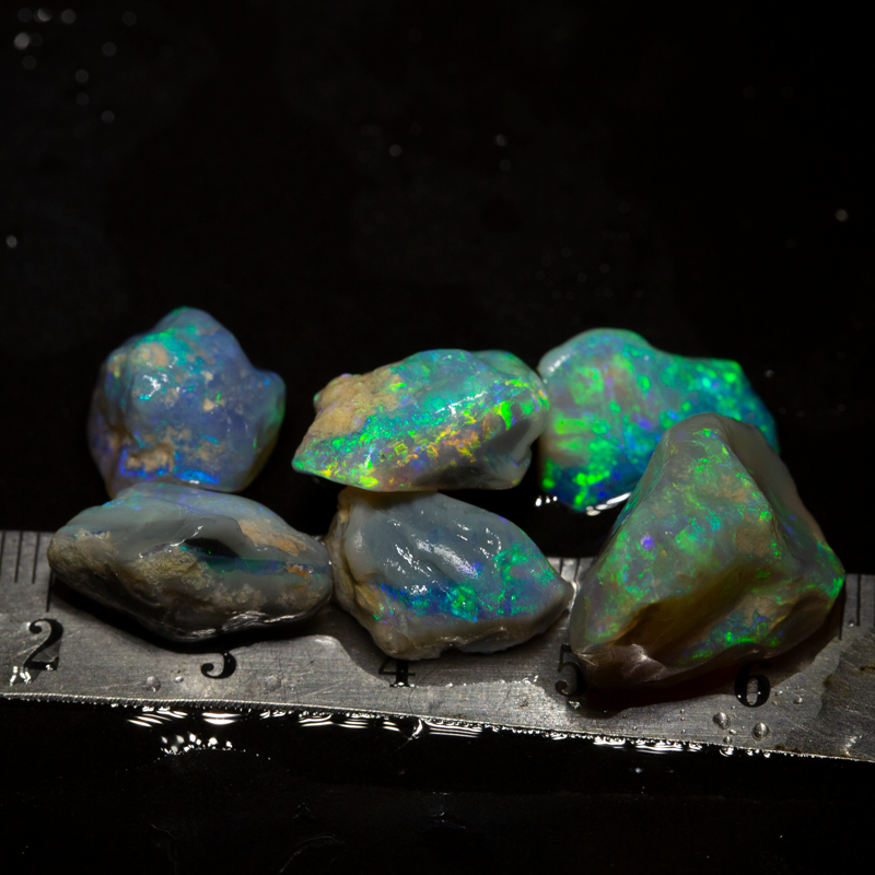 40 ct rough opal parcel 6pc