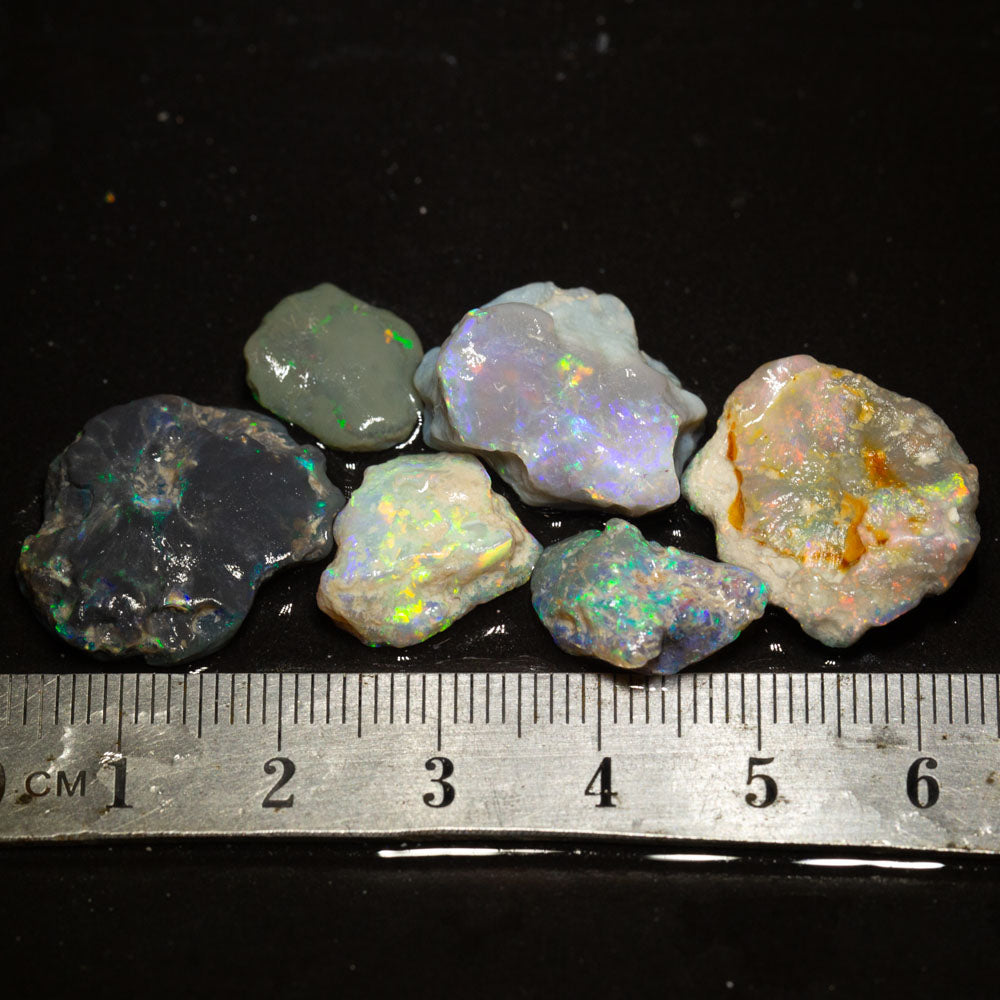 45 ct rough opal parcel 6pc