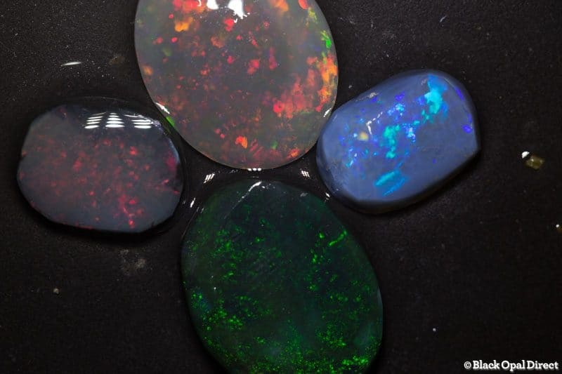 4pc 44ct opal rubs