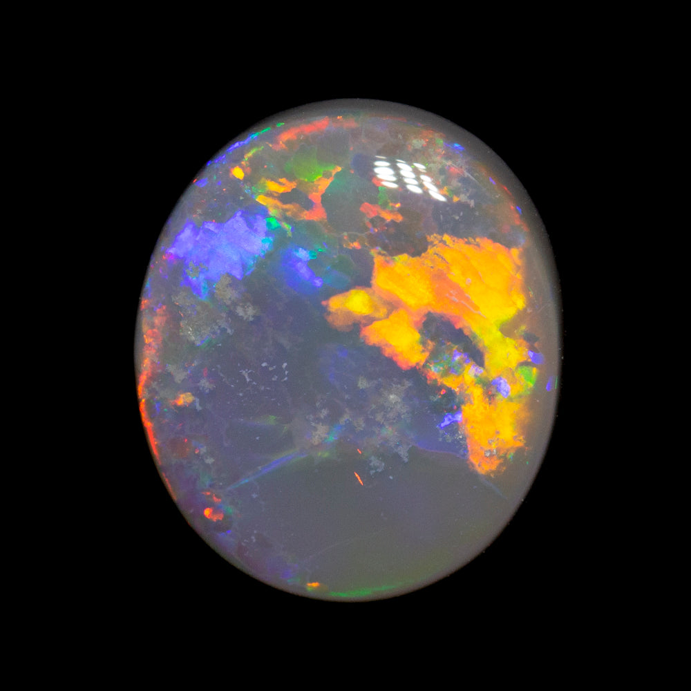 5.04 ct dark opal 13.2x11.4x5mm