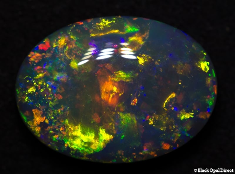 5.06ct semi black opal