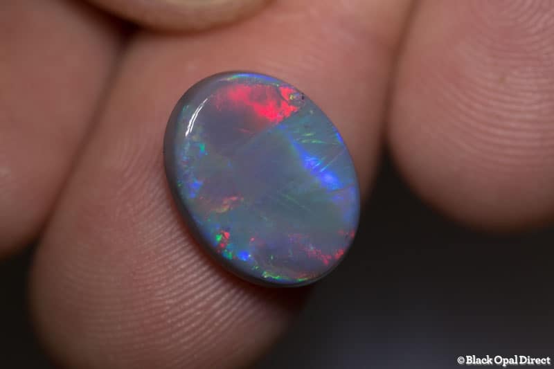 5.08 ct semi black opal 15x12x4mm