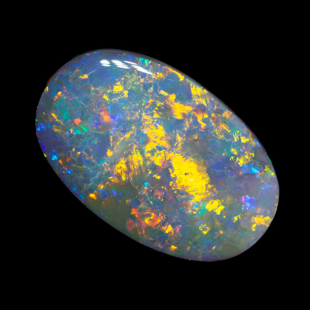 5.20 ct dark opal 19.5x12.4x3.1mm