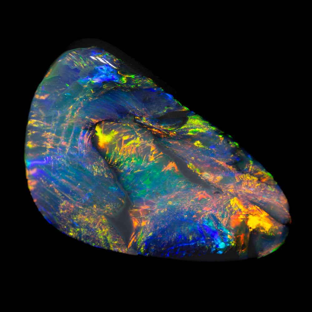 5.28 ct dark opal 17.5x10.8x5mm