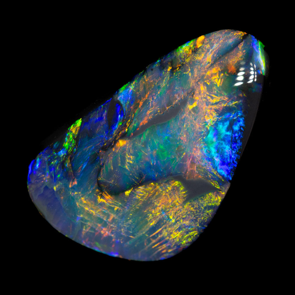 5.28 ct dark opal 17.5x10.8x5mm