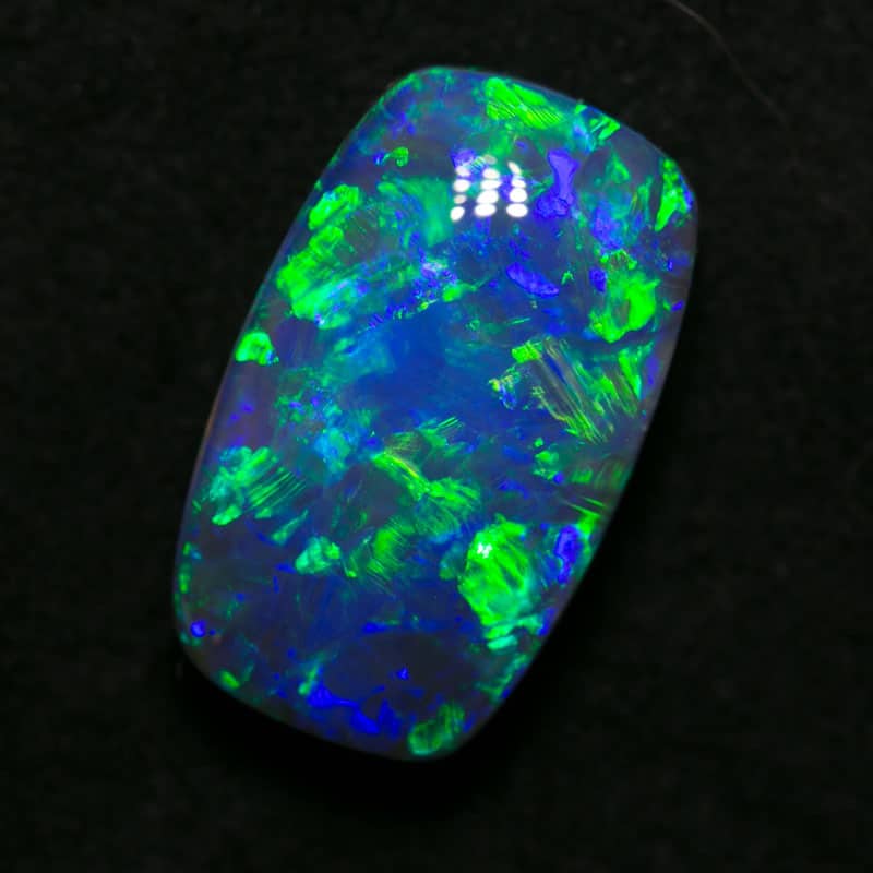 5.40 ct gem black opal cushion 14x9x6mm