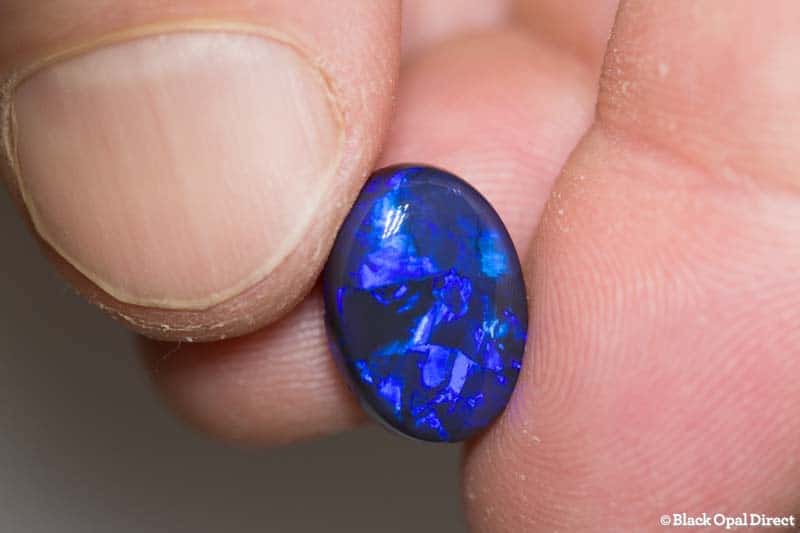 5.41 ct black opal 14x10x6mm