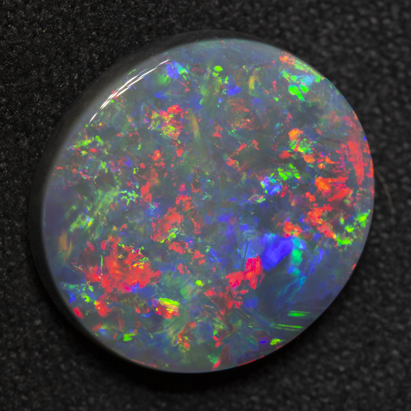 5.48 ct dark opal 14.3x13.2x4.2mm