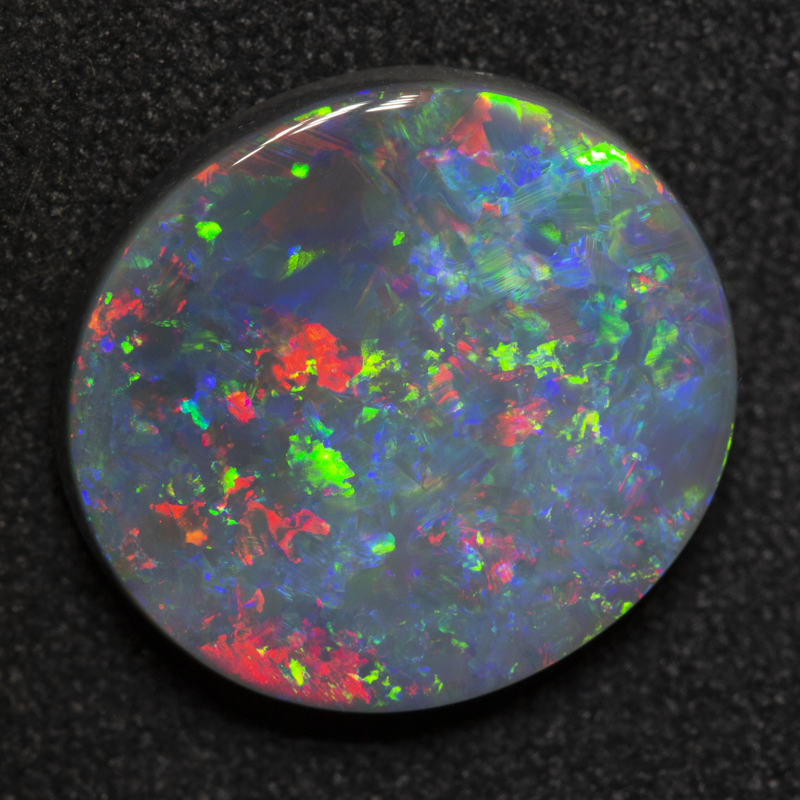 5.48 ct dark opal 14.3x13.2x4.2mm