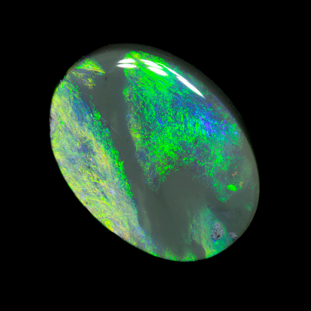 5.63 ct black opal 14.5x10.9x5.4mm