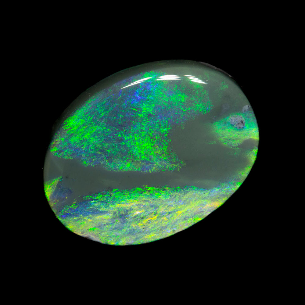 5.63 ct black opal 14.5x10.9x5.4mm
