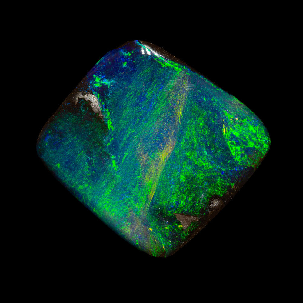 5.73 ct boulder opal 12.4x11.7x3.5mm