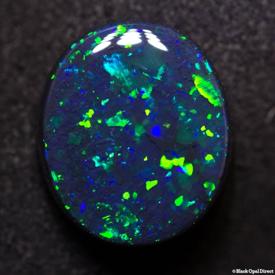5.83 ct gem black opal 14x11.5x5mm