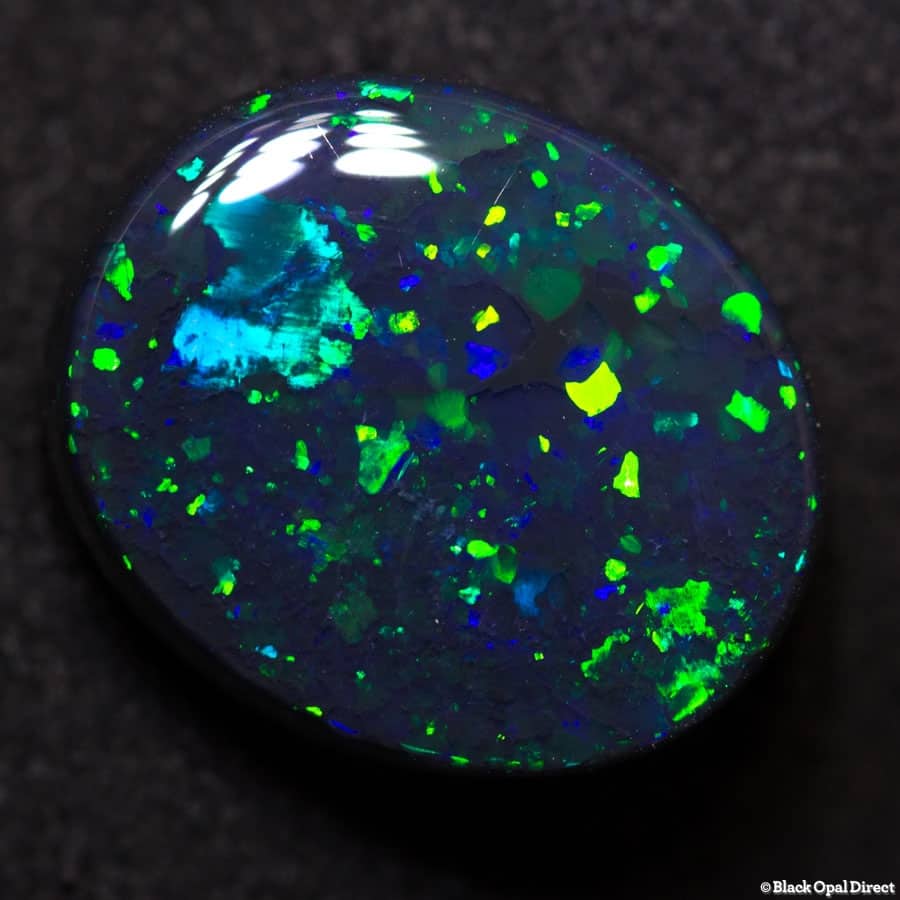 5.83 ct gem black opal 14x11.5x5mm