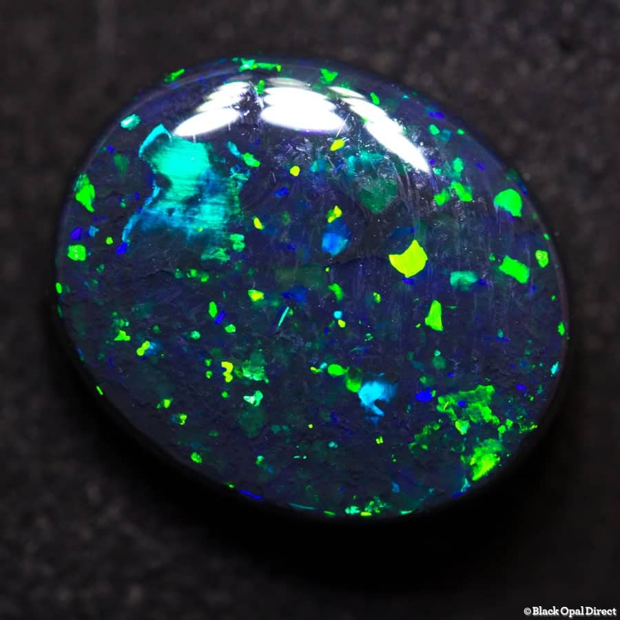 5.83 ct gem black opal 14x11.5x5mm