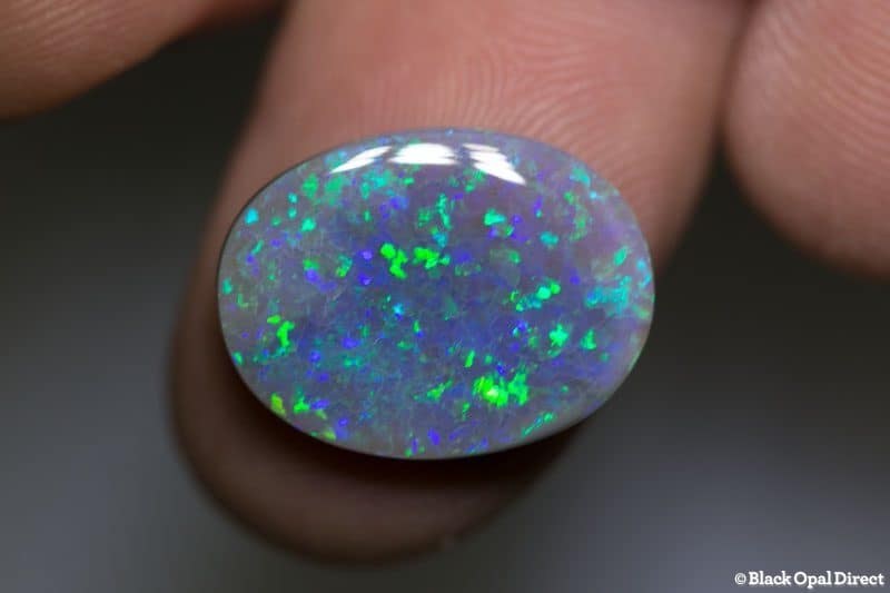 5.84 ct semi black opal 18x13.5x3.5mm