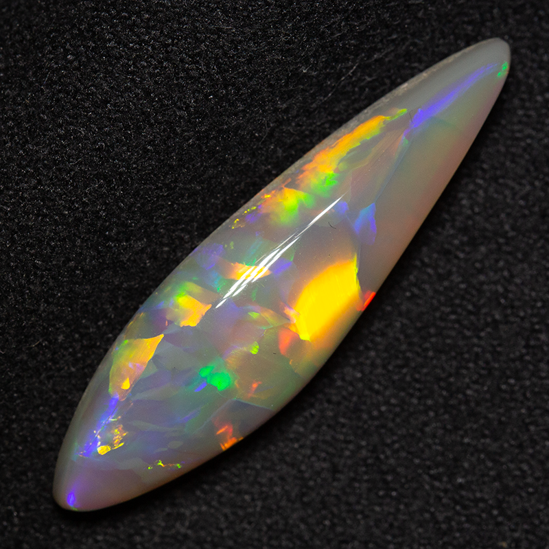 5.87 ct dark opal 27x7.5x5.4mm